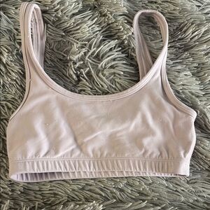 Women's Cream Sports Bra